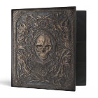 Gothic Ornate Filigree Skulls Black Leather