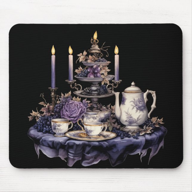 GOTHIC ORNATE VICTORIAN HIGH TEA SERVICE MOUSE PAD (Front)