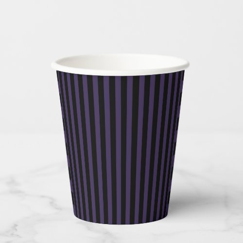 Gothic Outcast  blue and black stripe  Paper Cups