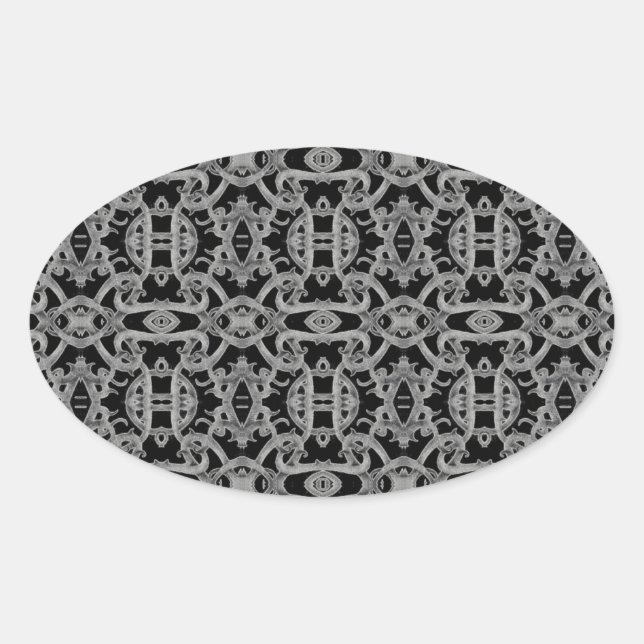GOTHIC Oval Stickers (Front)