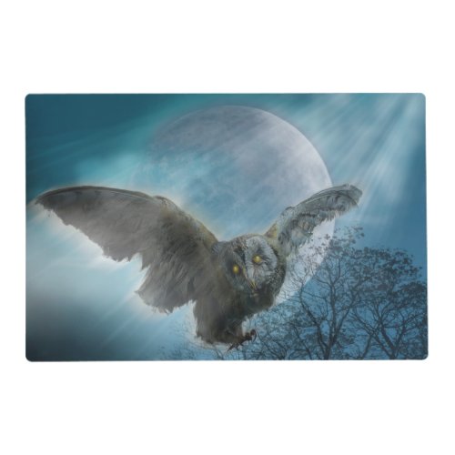 Gothic Owl Laminated Placemat