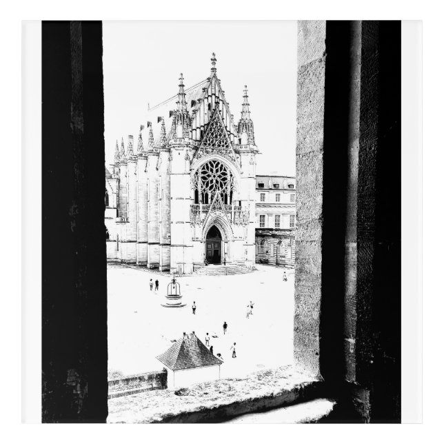 Gothic Paris. Sainte-Chapelle de Vincennes. France Acrylic Print (Front)