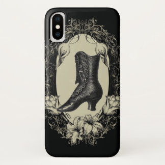 Gothic Parisian Vintage shoe steampunk victorian iPhone X Case