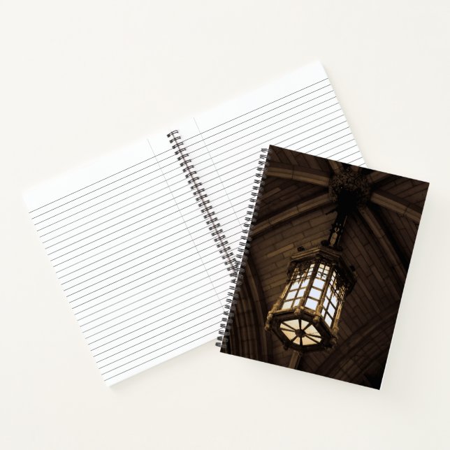 Gothic Pendant Light Spiral Notebook (Inside)