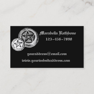 Gothic Pentacles Business Card