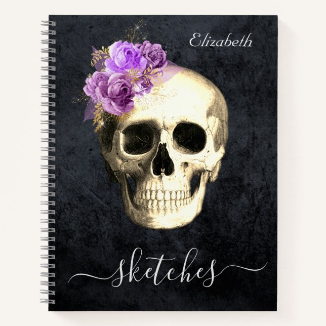 Gothic Personalized Sketch Book (Front)