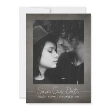Gothic Photo Wedding Save the Date