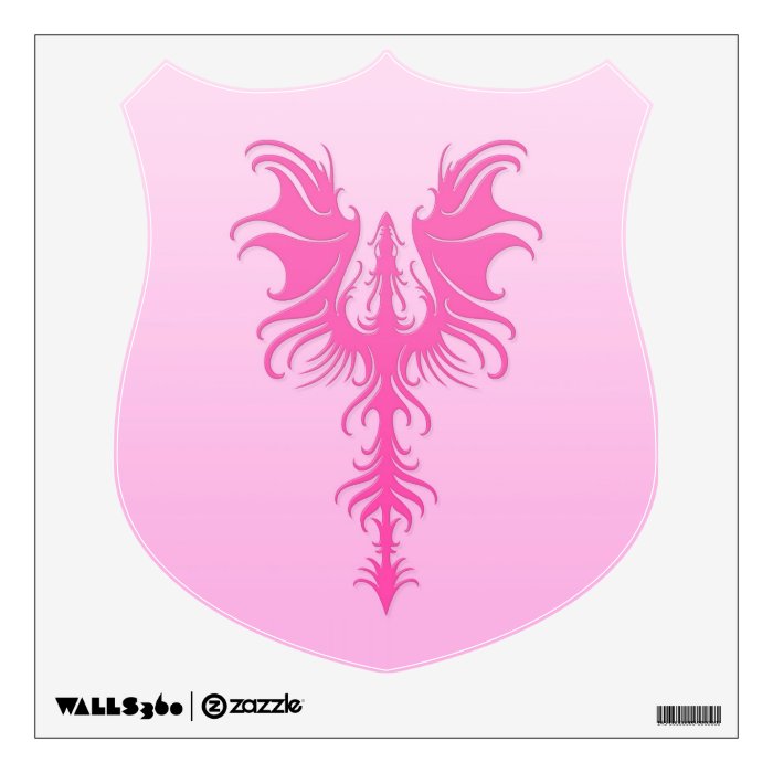 Gothic Pink Dragon Room Sticker