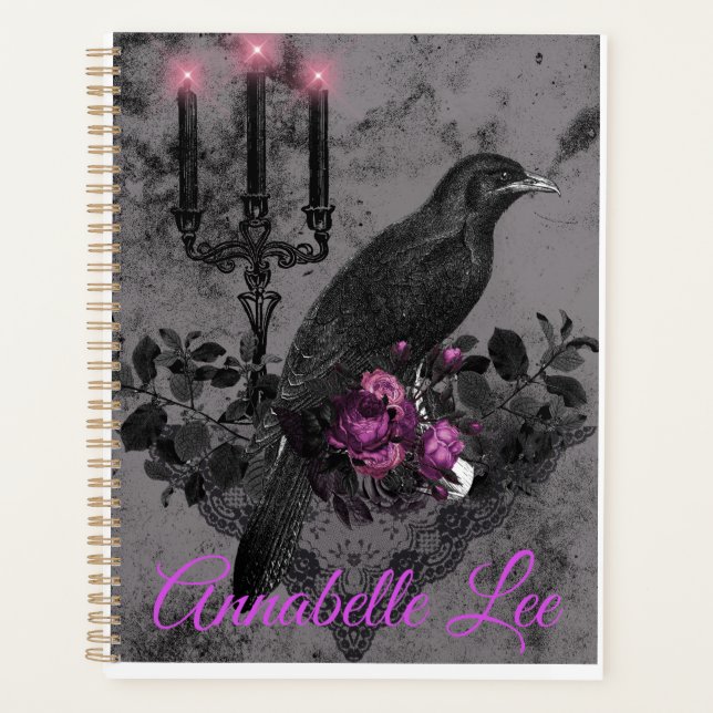Gothic Planner Romantic Raven 2 (Front)