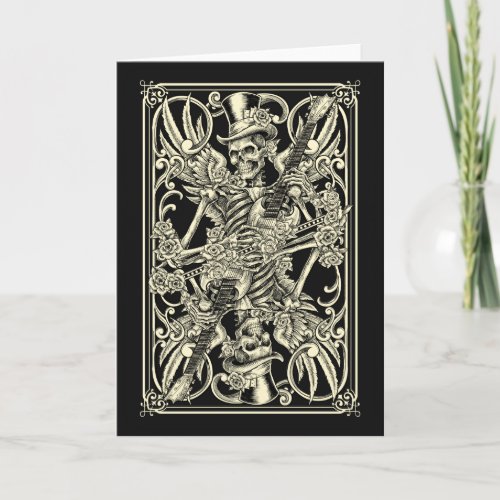 Gothic Player Greeting Card