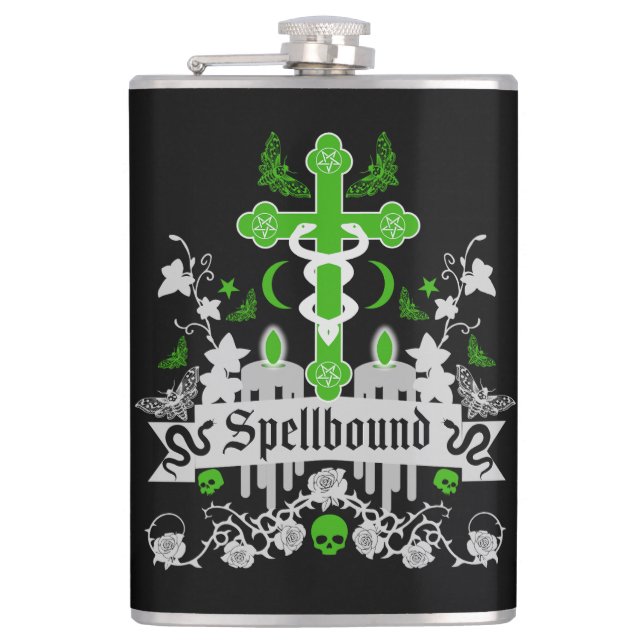 Gothic Post Punk Fashion Accessories Flask (Front)