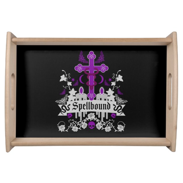 Gothic Post Punk Fashion Accessories Serving Tray (Front)
