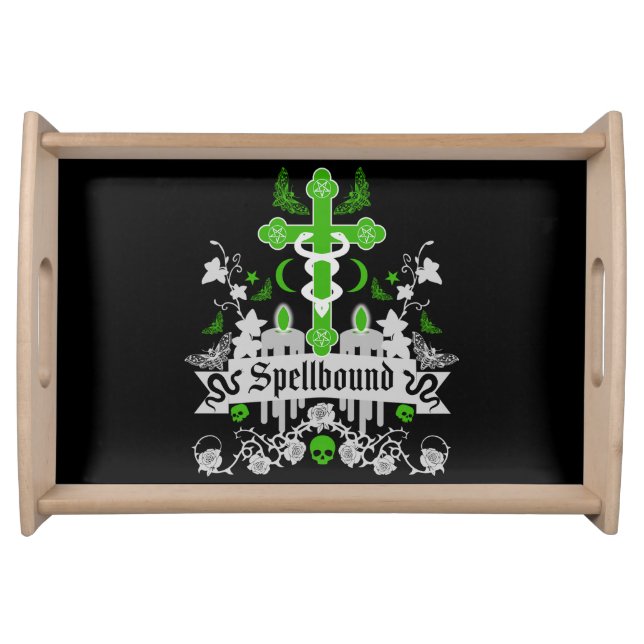 Gothic Post Punk Fashion Accessories Serving Tray (Front)