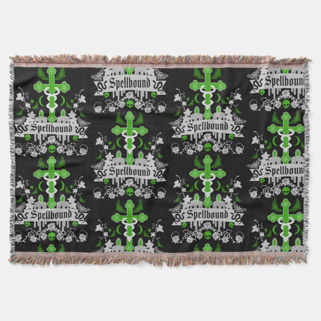 Gothic Post Punk Fashion Accessories Throw Blanket (Front)