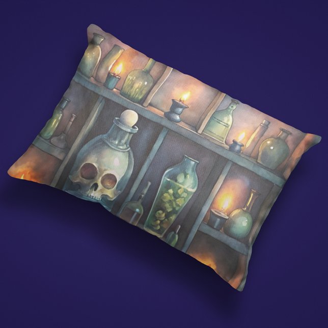 Gothic Potion Bottles – Dark Apothecary Pillow Case (Creator Uploaded)