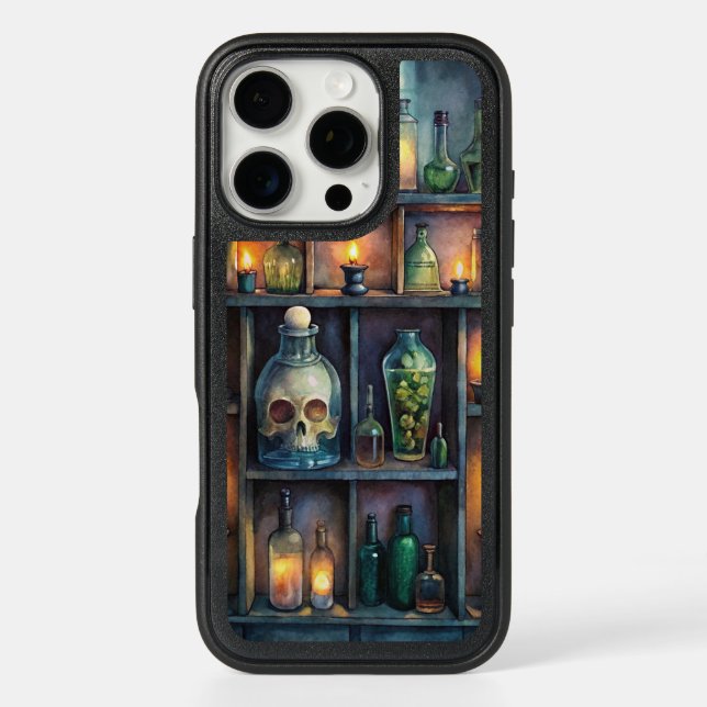 Gothic Potion Bottles - Dark Fantasy Witchy  Otterbox iPhone Case (Back)