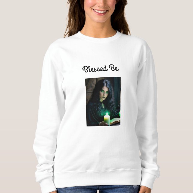 Gothic Pretty Witch, Dark Theme Sweatshirt (Front)