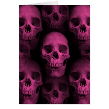 Gothic Punk Girly Hot Pink Cute Skull by TheHopefulRomantic at Zazzle
