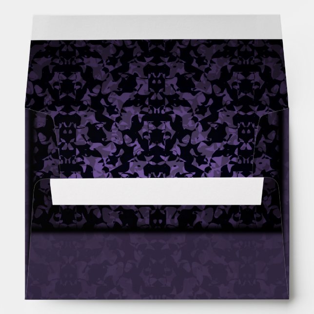 Gothic purple abstract envelope (Back (Bottom))
