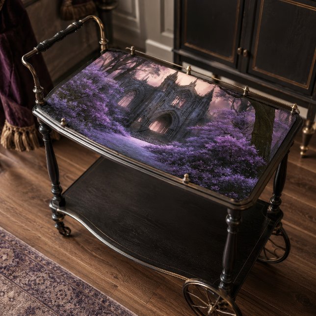 Gothic Purple Forest Dark Fantasy Cathedral Tissue Paper (Creator Uploaded)