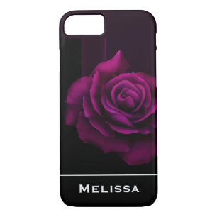 Gothic Purple Red Rose Flower iPhone 8/7 Case