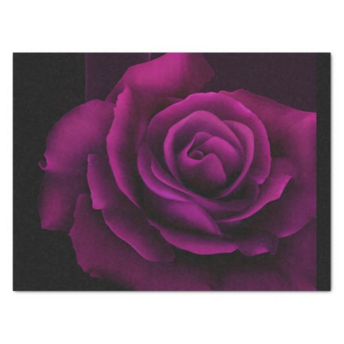 Gothic Purple_Red Rose Flower Tissue Paper