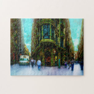 Gothic Quarter Barcelona. Jigsaw Puzzle