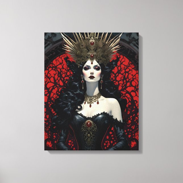 Gothic Queen Canvas Print (Front)