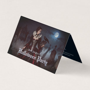 Gothic Queen in Moonlit Graveyard