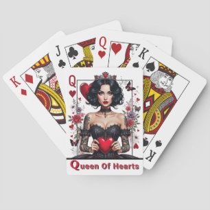 Gothic Queen Of Hearts Poker Cards