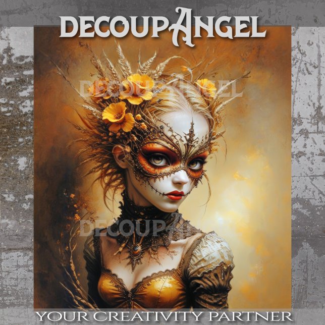 Gothic Queen of Summer Decoupage Tissue Paper (Creator Uploaded)