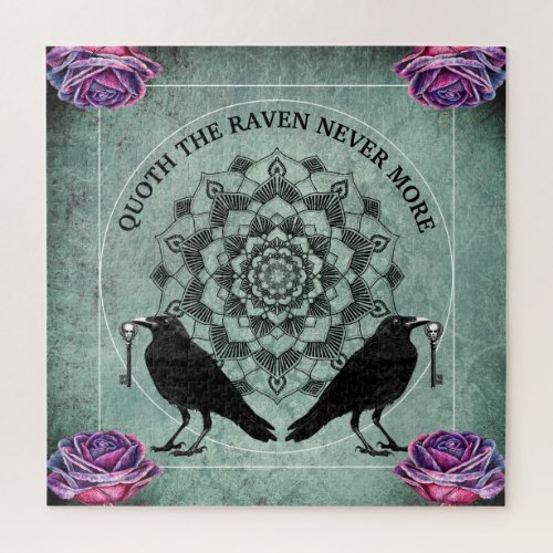 Gothic Quoth The Raven Never More Jigsaw Puzzle