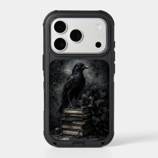 Gothic Raven on Antique Books OtterBox Case |