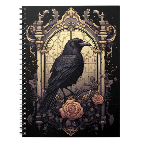Gothic Raven Raven Magic Apparel Notebook