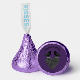 Gothic Ravens and Black Heart Custom Wedding Hershey®'s Kisses®