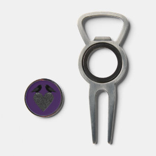 Gothic Ravens and Black Heart Divot Tool