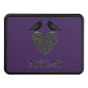 Gothic Ravens and Black Heart Hitch Cover