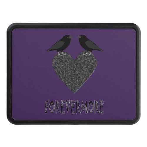 Gothic Ravens and Black Heart Hitch Cover