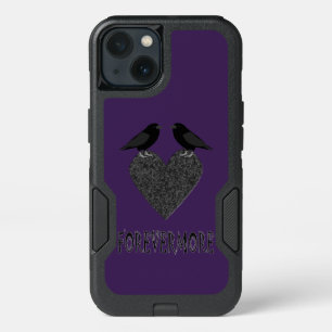 Gothic Ravens and Black Heart iPhone 13 Case