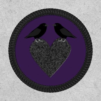 Gothic Ravens And Black Heart Patch by DestroyingAngel at Zazzle