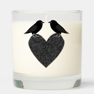 Gothic Ravens and Black Heart Scented Candle