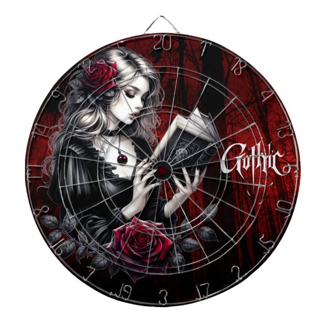 Gothic Read Dart Board (Front)