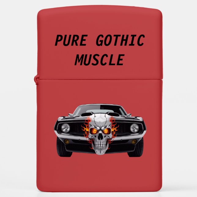 Gothic Reaper Zippo Lighter (Front)