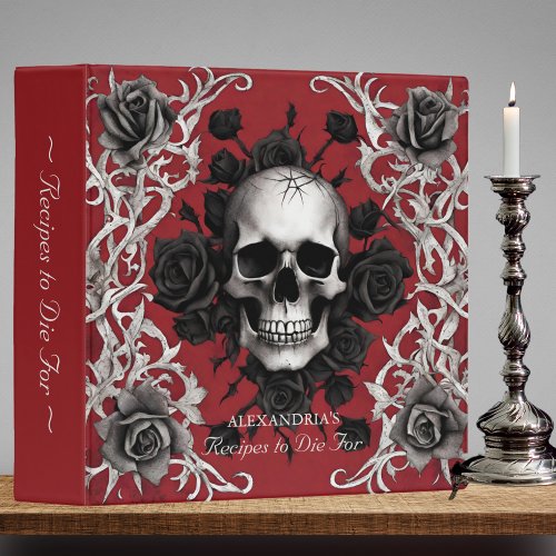 Gothic Recipes to Die For Recipe  3 Ring Binder