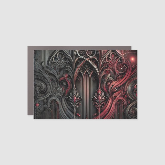 Gothic Rectangle Car Magnet (Front)
