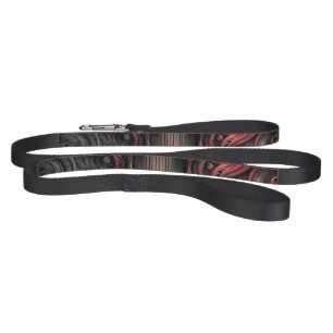 Gothic Red and Black Dog Leash