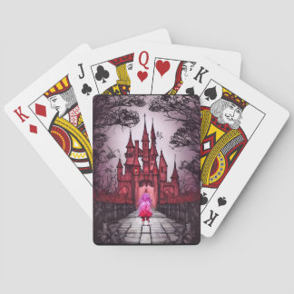 Gothic Red Castle Poker Cards