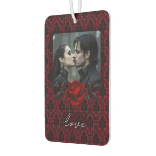 Gothic Red Damask Rose  Air Freshener