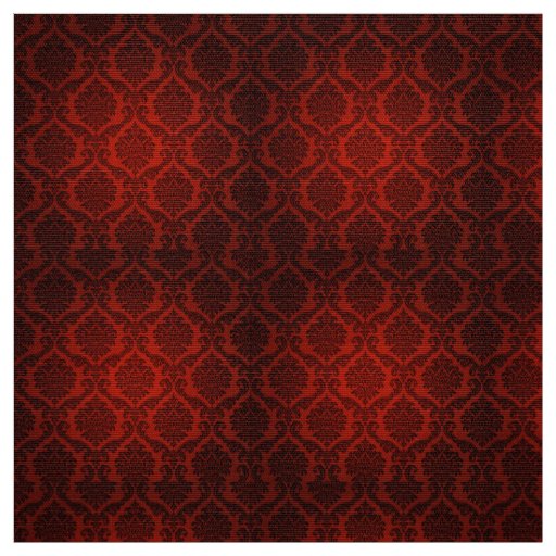 Gothic Red Demask Costume Fabric