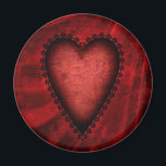 Gothic Red Heart Magnet<br><div class="desc">This gothic style red and black heart is perfect for Valentine's day,  or any time you want to express your darkly romantic side.</div>
